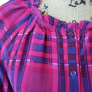 BCBG MaxAzria Bold Geometric Buttoned Tunic S